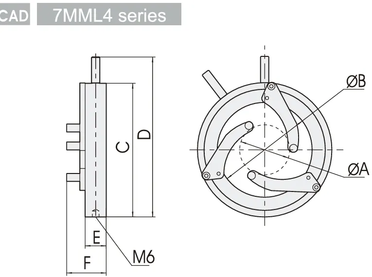 Самоцентрирующийся держатель зеркала 7MML4